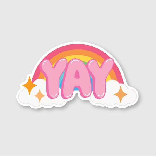 Yay Rainbow Sticker