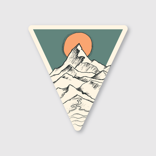Tri Mountain Sketch Sticker