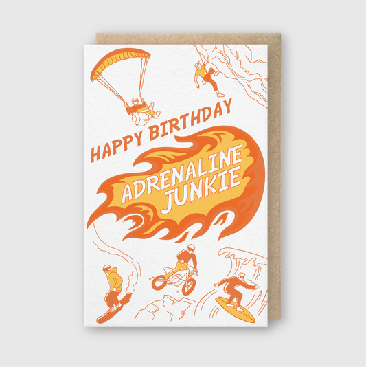 Adrenaline Junkie Greeting Card
