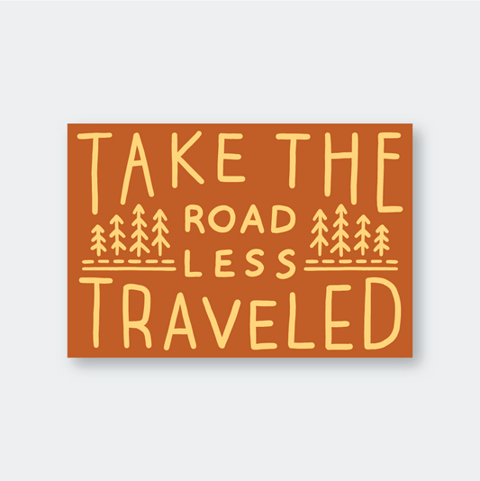 Road Less Traveled Sticker