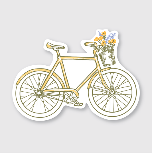 Flowers Bike Sticker