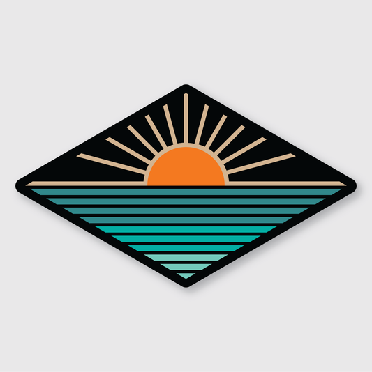 Sunset Diamond Sticker