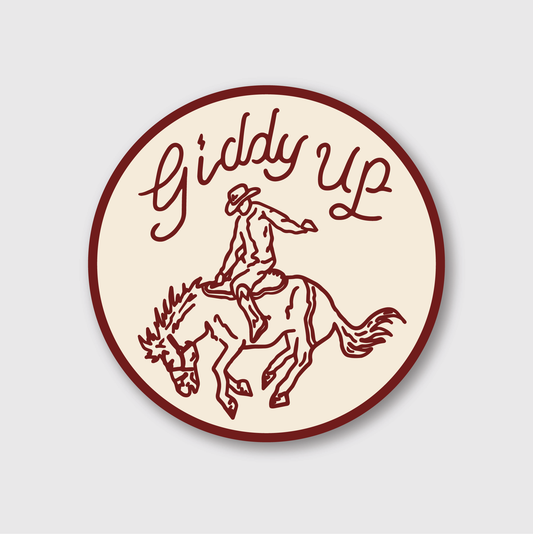Giddy Up Sticker