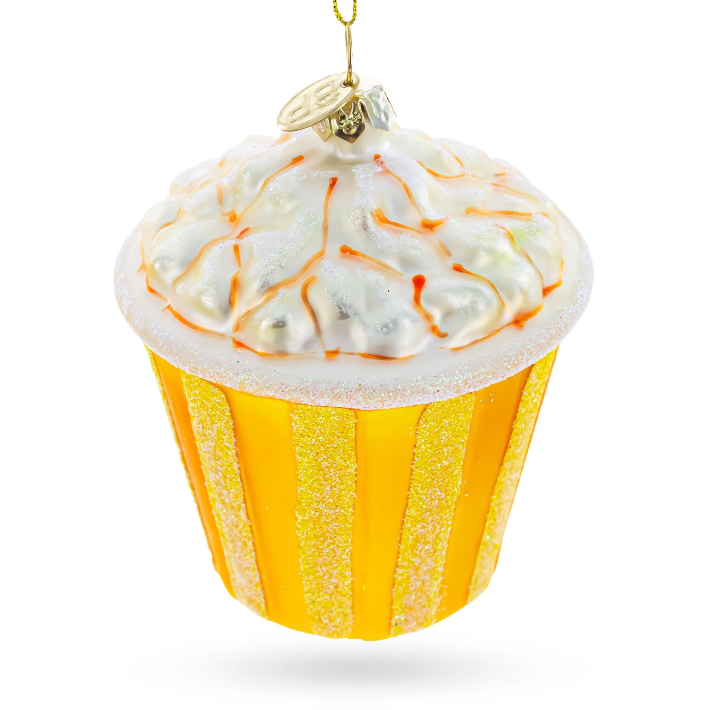 Pop Corn Glass Christmas Ornament