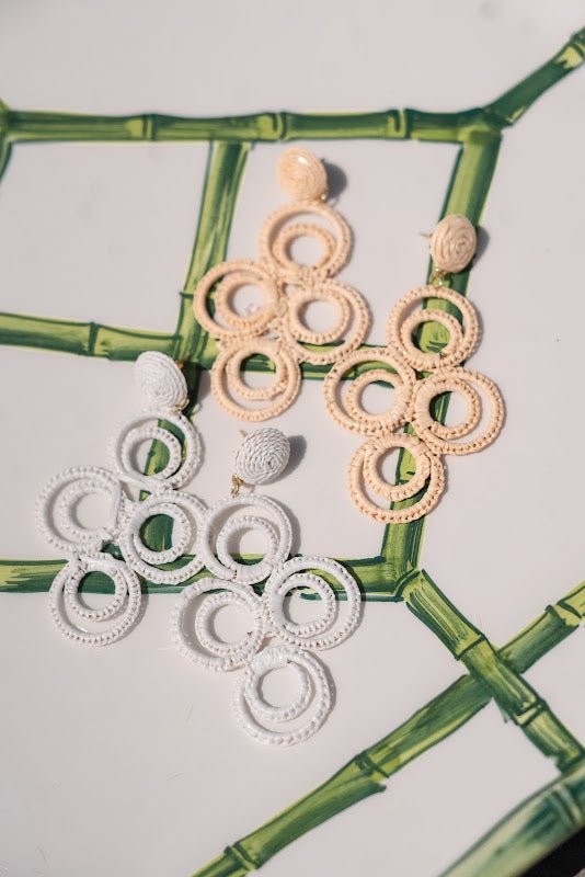 Chloe Raffia  - Drop Earring