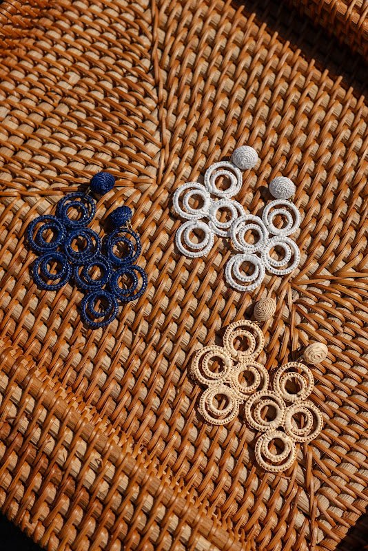 Chloe Raffia  - Drop Earring