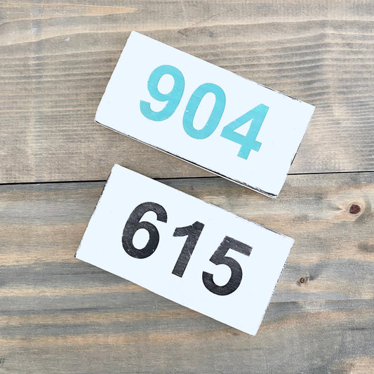 Mini Area Code Sign