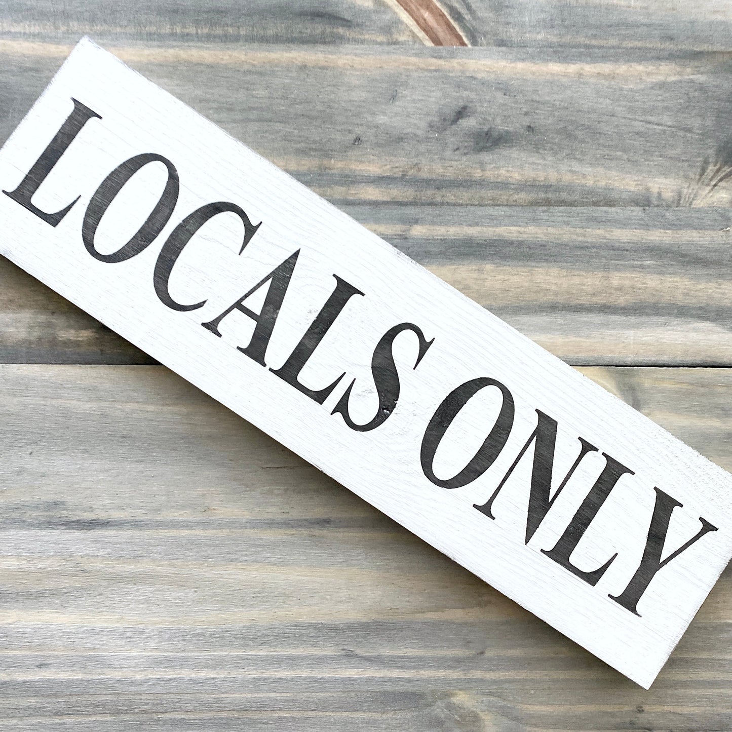 Locals Only Sign