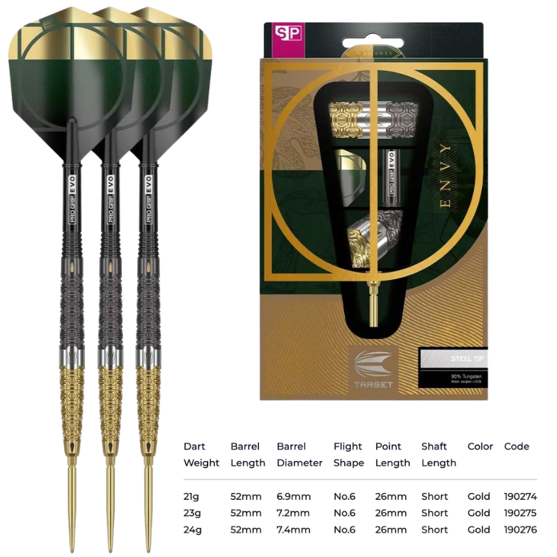 Cult Envy Swiss Point Steel Tip Darts