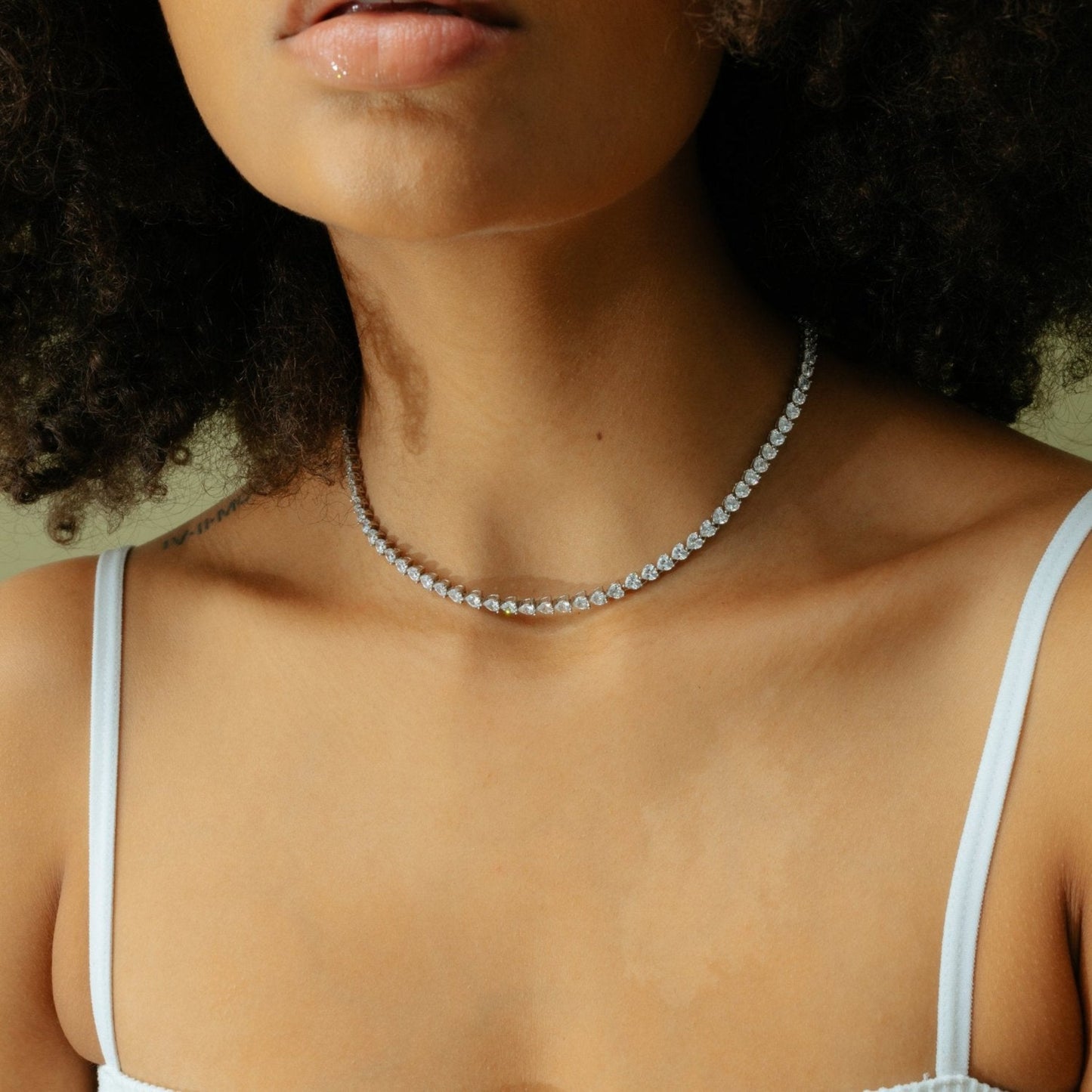 Heart Cut Tennis Chain