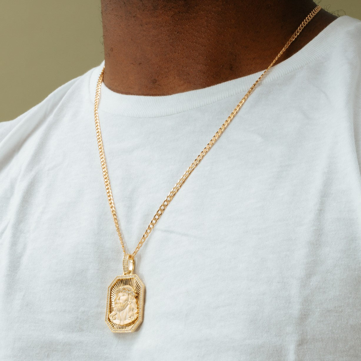 Men's Jesus Pendant