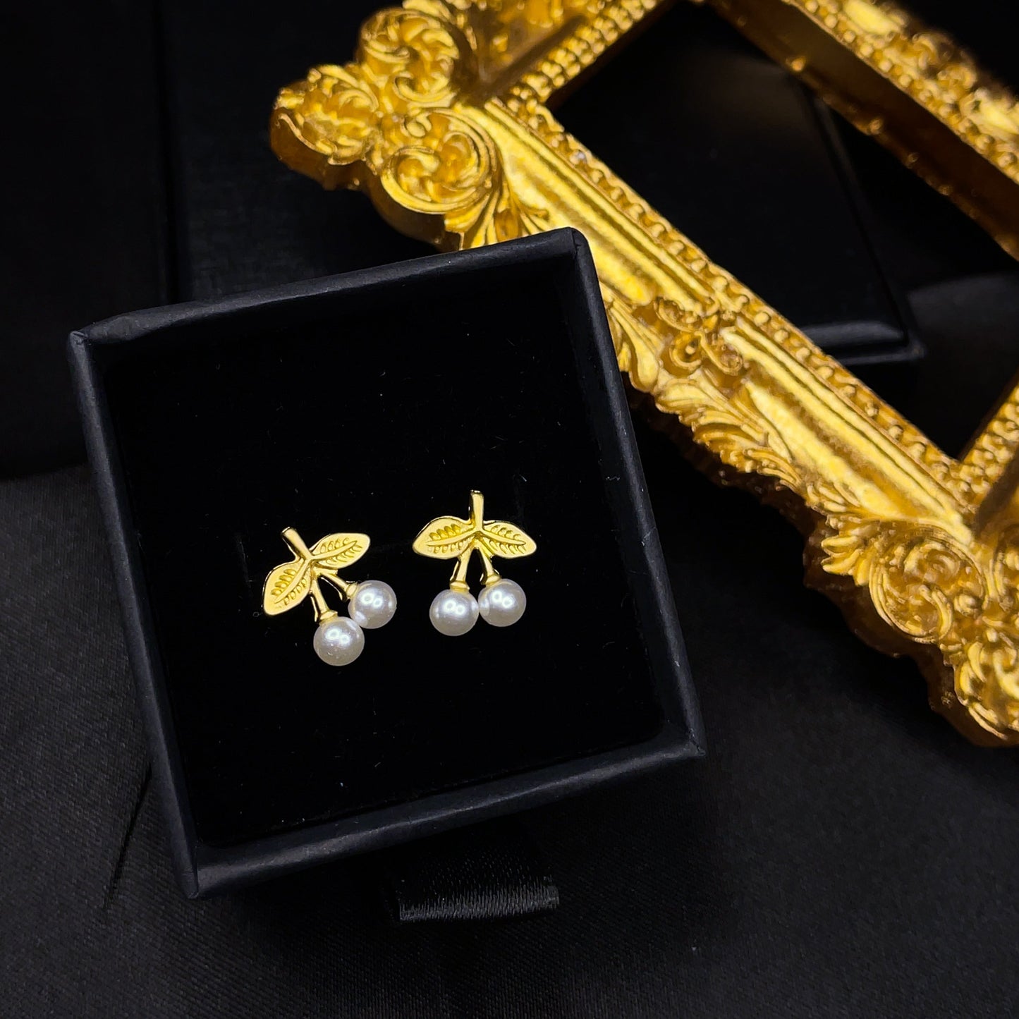 Pearl Cherry Studs