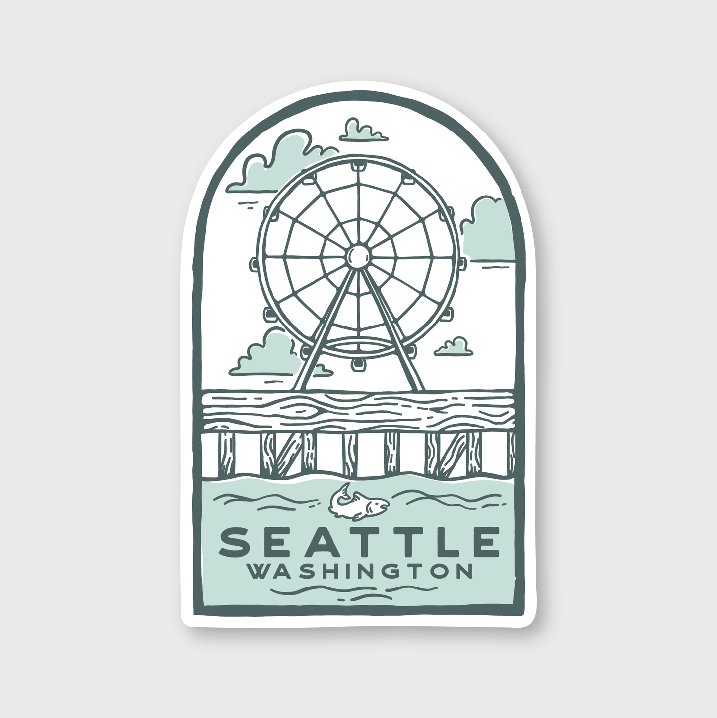 Seattle Pier Sticker