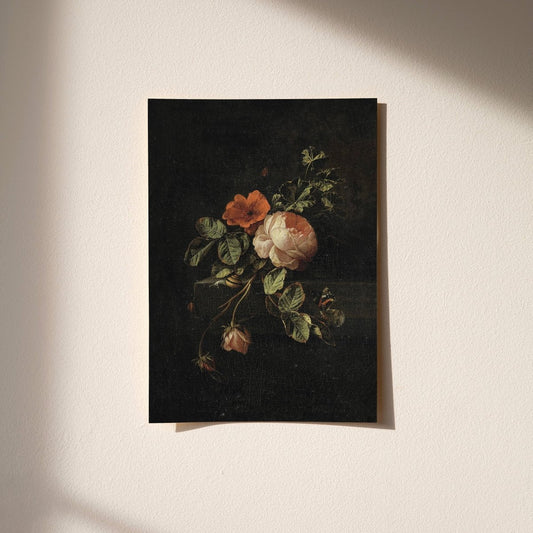 “Still Life with Roses” Dutch Floral Art Print