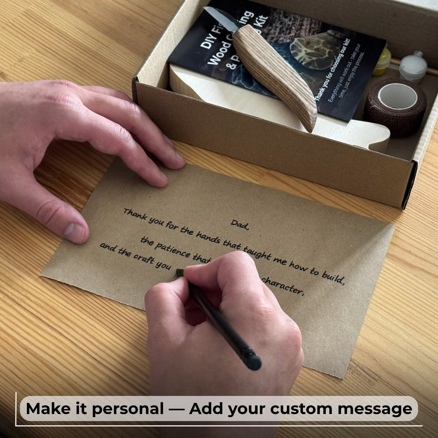 DIY Fish Wood Carving & Painting Kit – Beginner Whittling Set with Video Tutorial