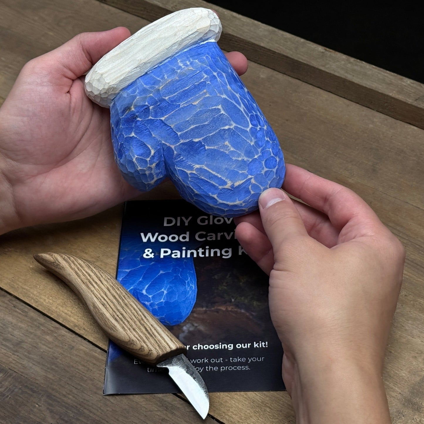 DIY Glove Wood Carving & Painting Kit