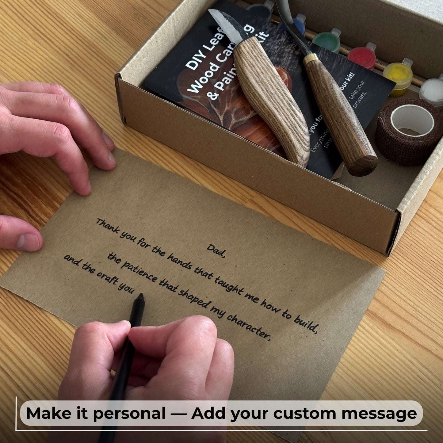 DIY Oak Leaf Carving and Painting Kit
