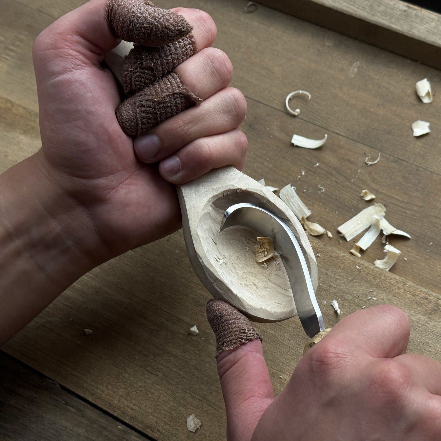DIY Spoon Carving Kit for Beginners – Hook Knife & Whittling Tools