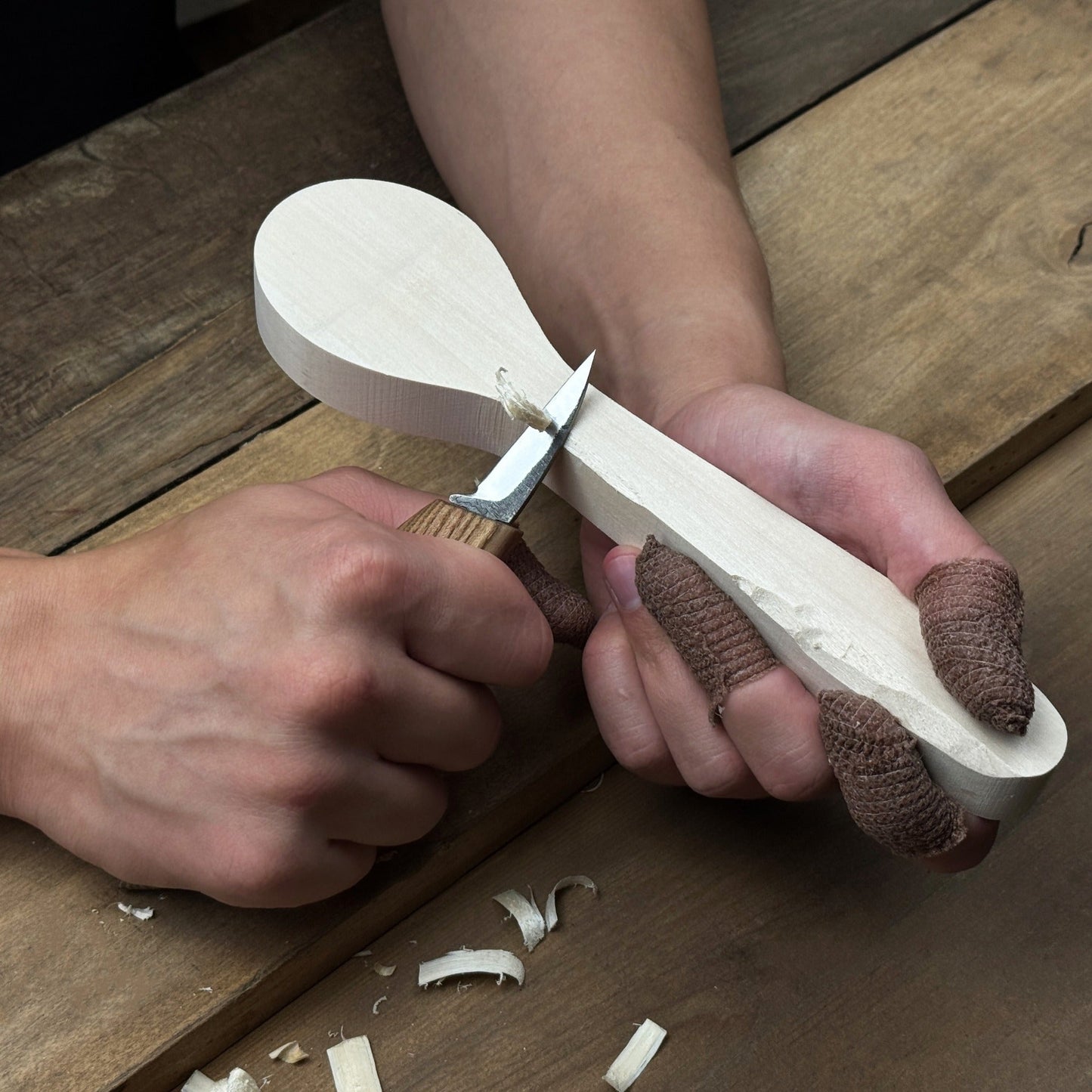 DIY Spoon Carving Kit for Beginners – Hook Knife & Whittling Tools