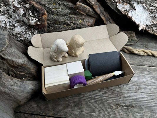 Dog Carving Kit - Complete Starter Whittling Kit for Beginners, Adults, Teens, and Kids