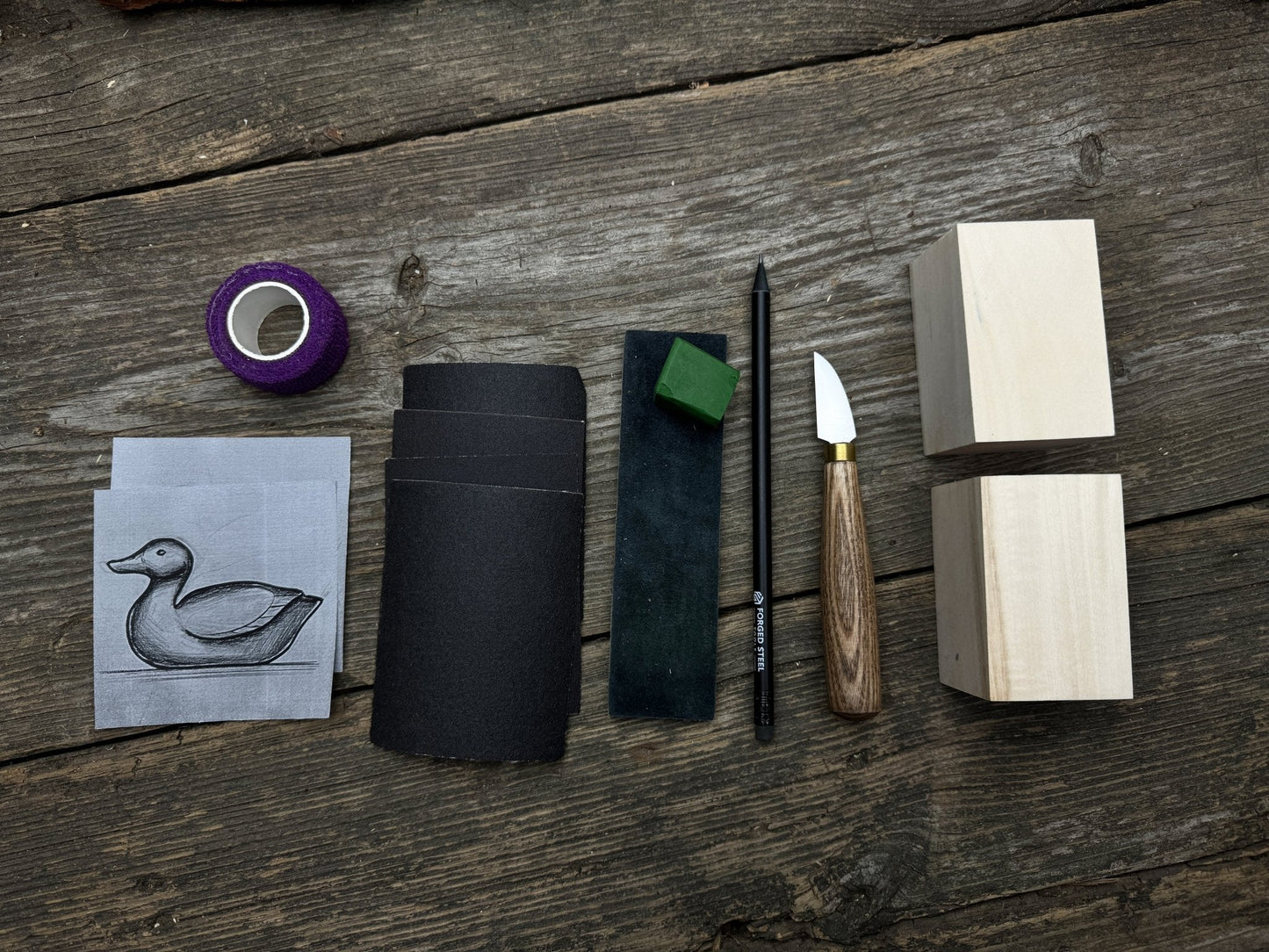 Duck Carving Kit - Complete Starter Whittling Kit for Beginners, Adults, Teens, and Kids