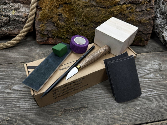 Elephant Carving Kit - Complete Starter Whittling Kit for Beginners, Adults, Teens, and Kids