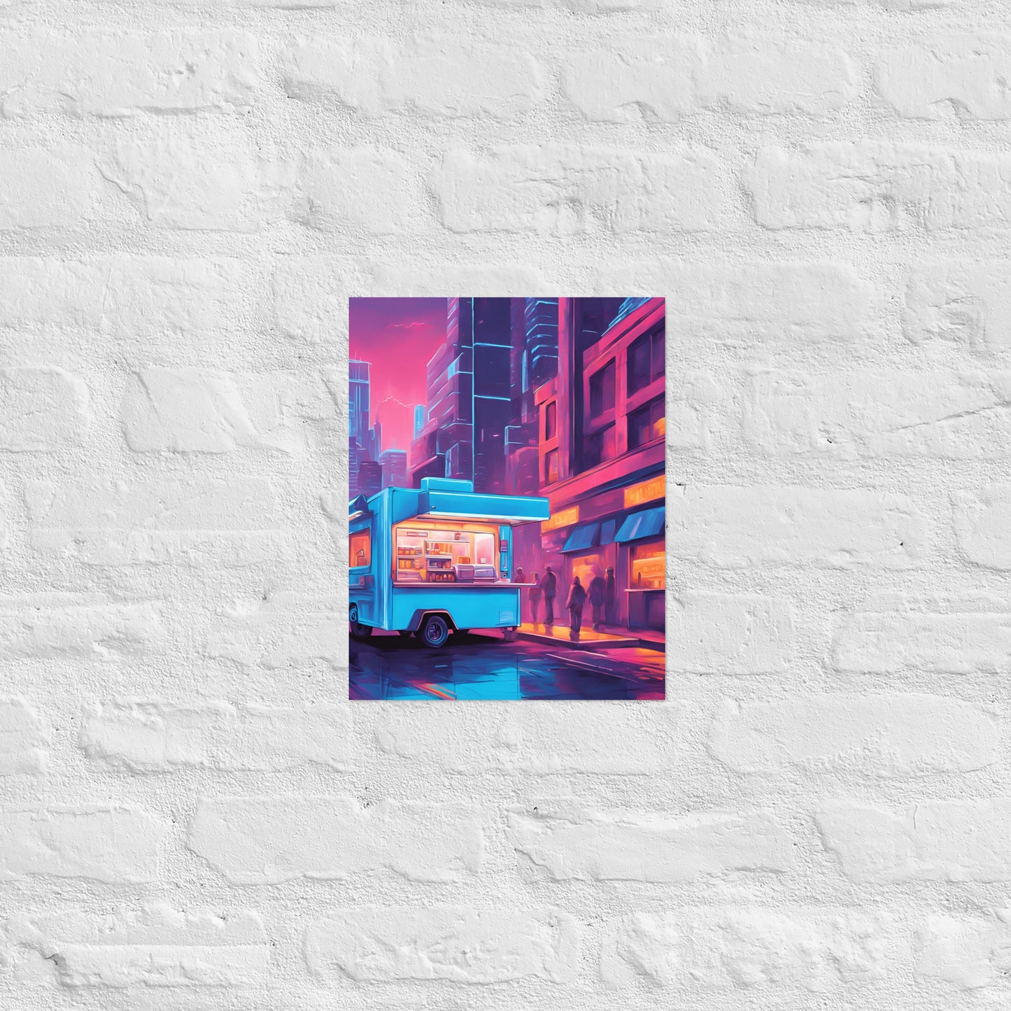 Hacker Snacks Food Truck 7 Matte Paper Poster