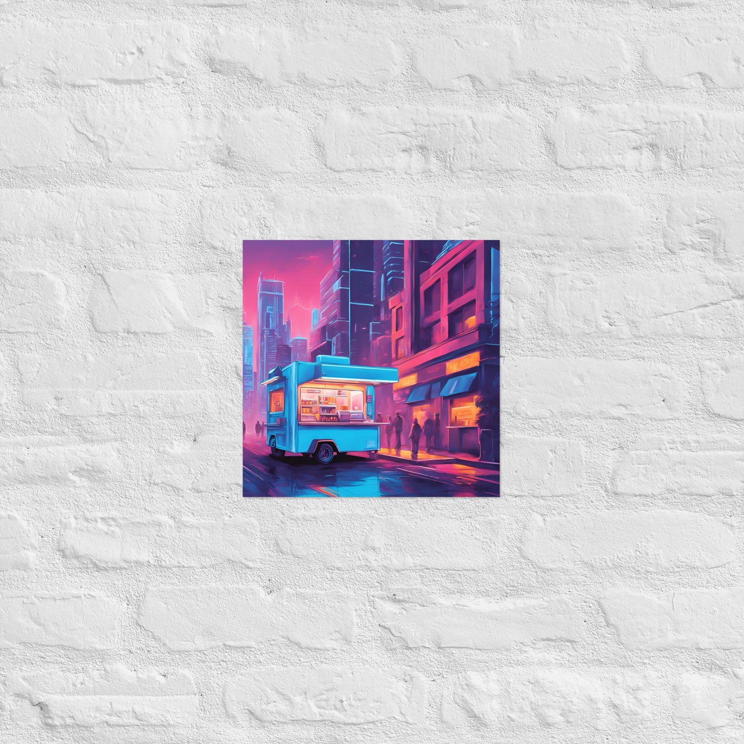 Hacker Snacks Food Truck 7 Matte Paper Poster