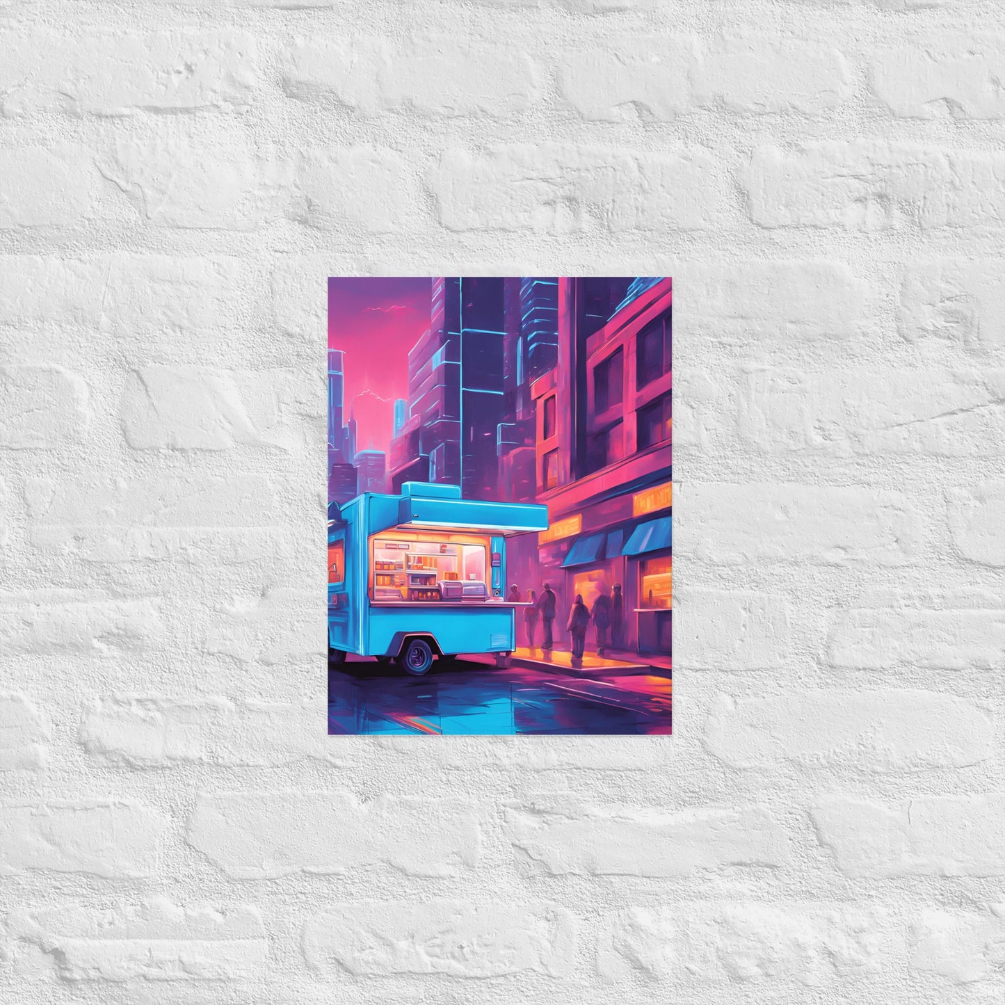 Hacker Snacks Food Truck 7 Matte Paper Poster