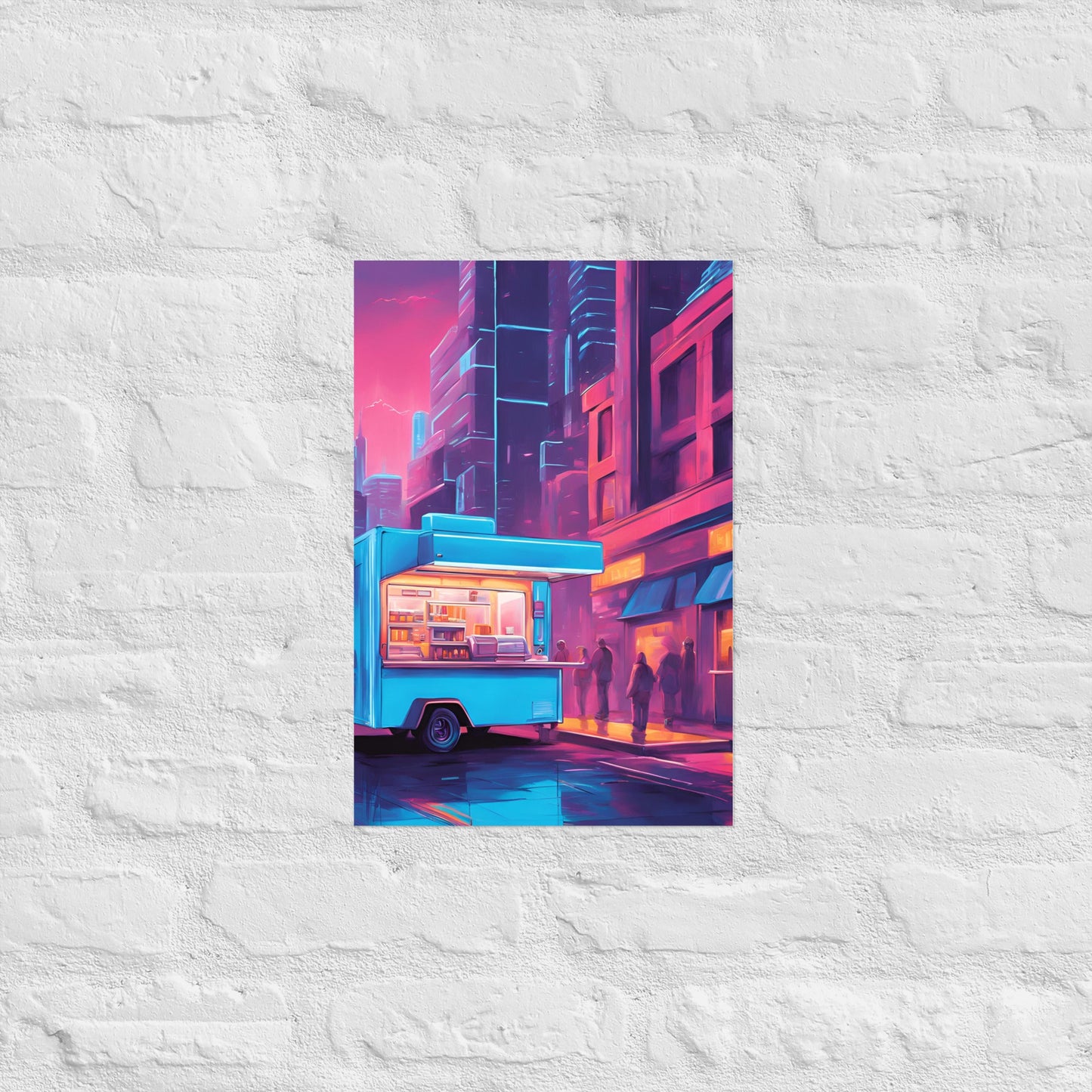Hacker Snacks Food Truck 7 Matte Paper Poster