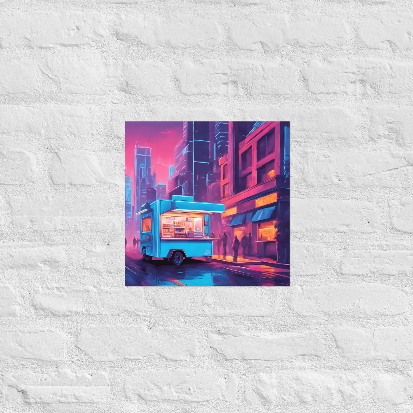Hacker Snacks Food Truck 7 Matte Paper Poster