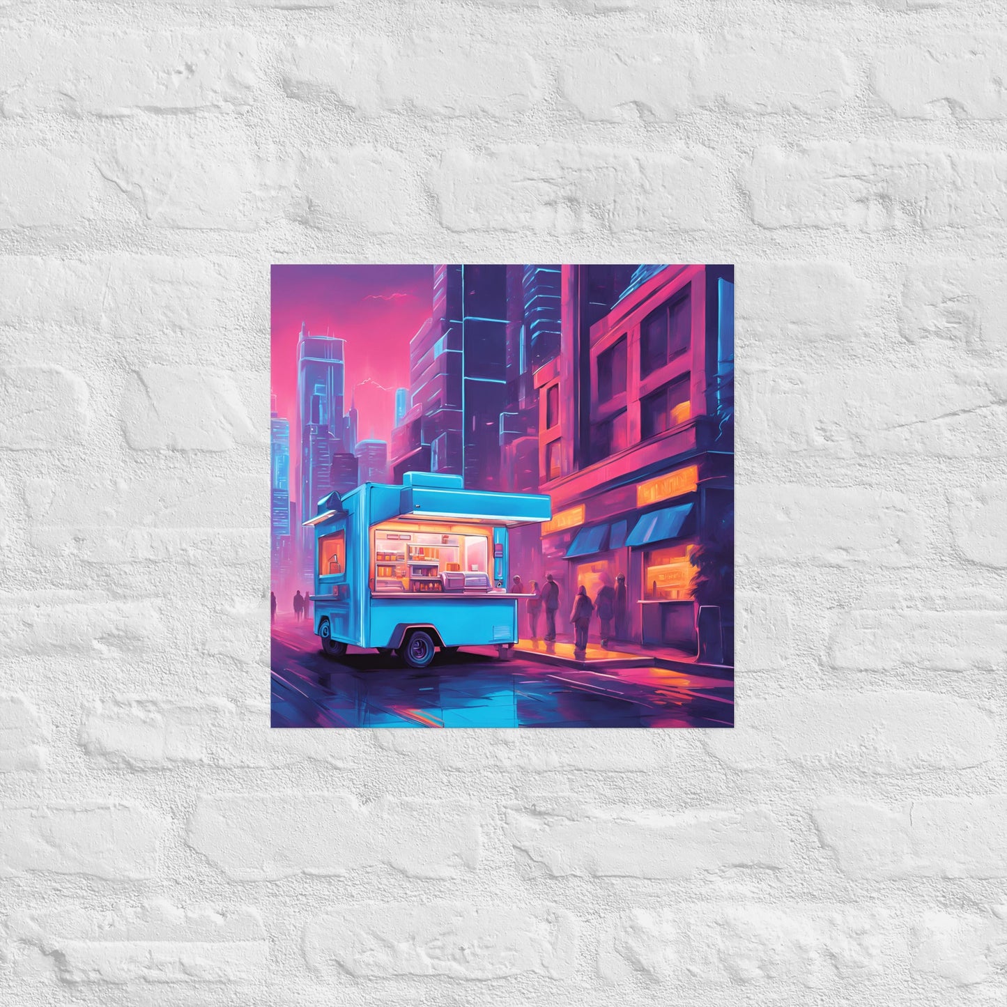 Hacker Snacks Food Truck 7 Matte Paper Poster