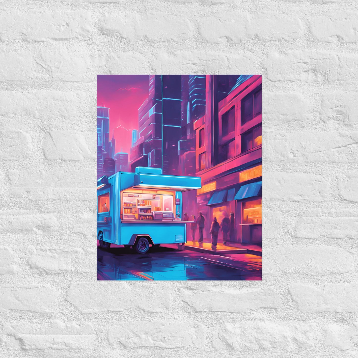Hacker Snacks Food Truck 7 Matte Paper Poster