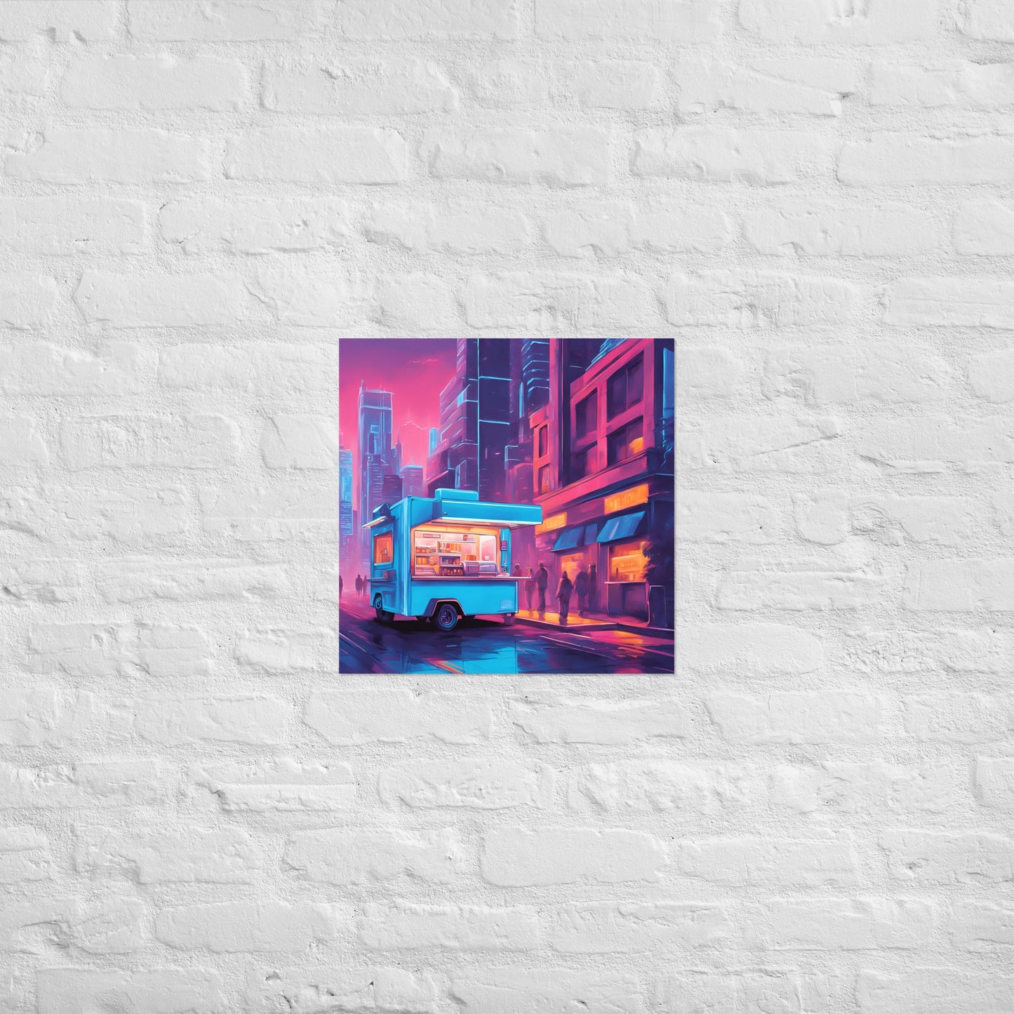 Hacker Snacks Food Truck 7 Matte Paper Poster