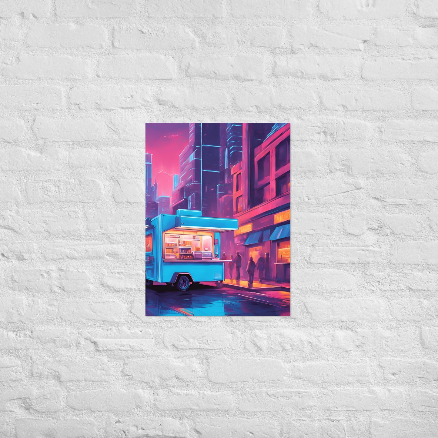Hacker Snacks Food Truck 7 Matte Paper Poster