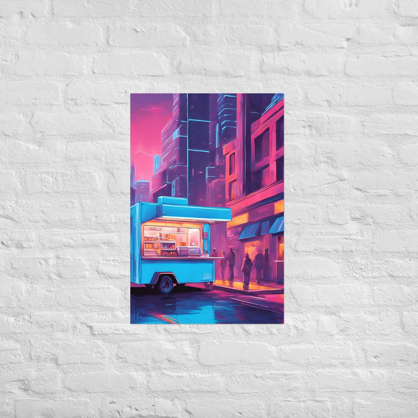 Hacker Snacks Food Truck 7 Matte Paper Poster