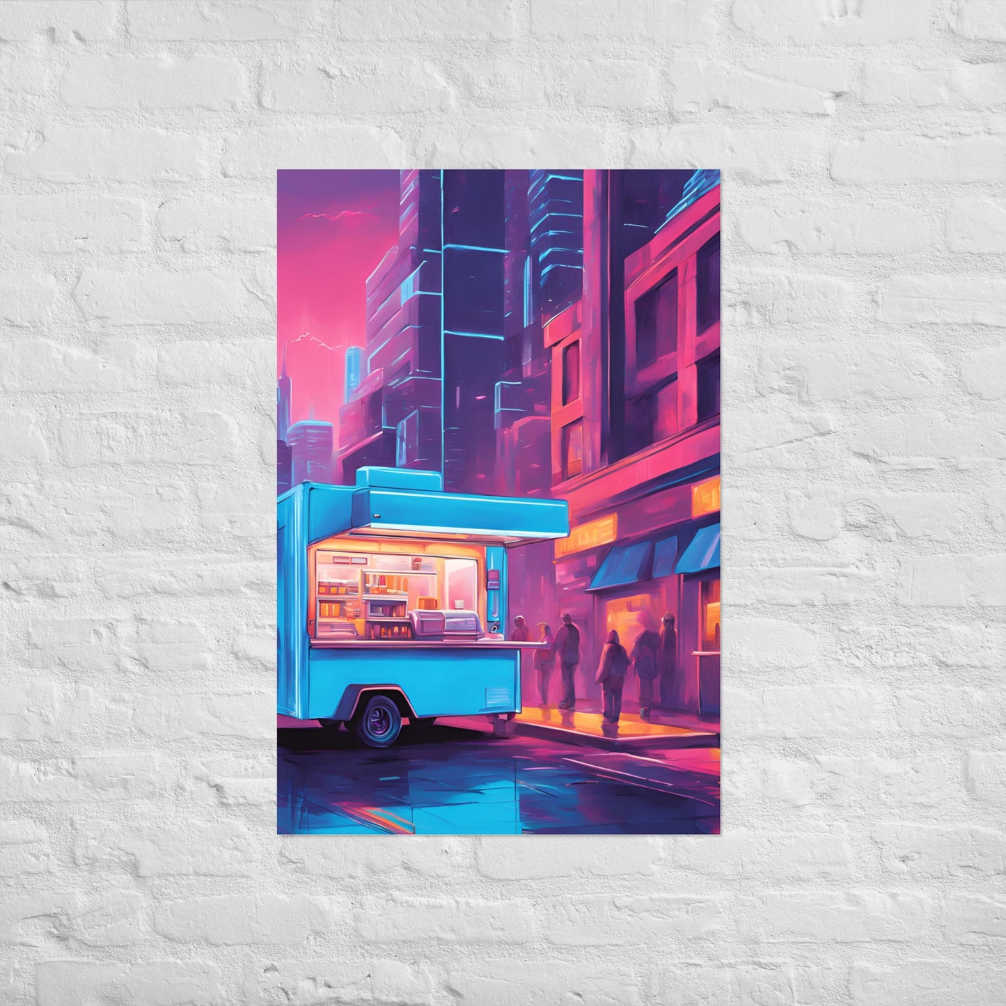 Hacker Snacks Food Truck 7 Matte Paper Poster