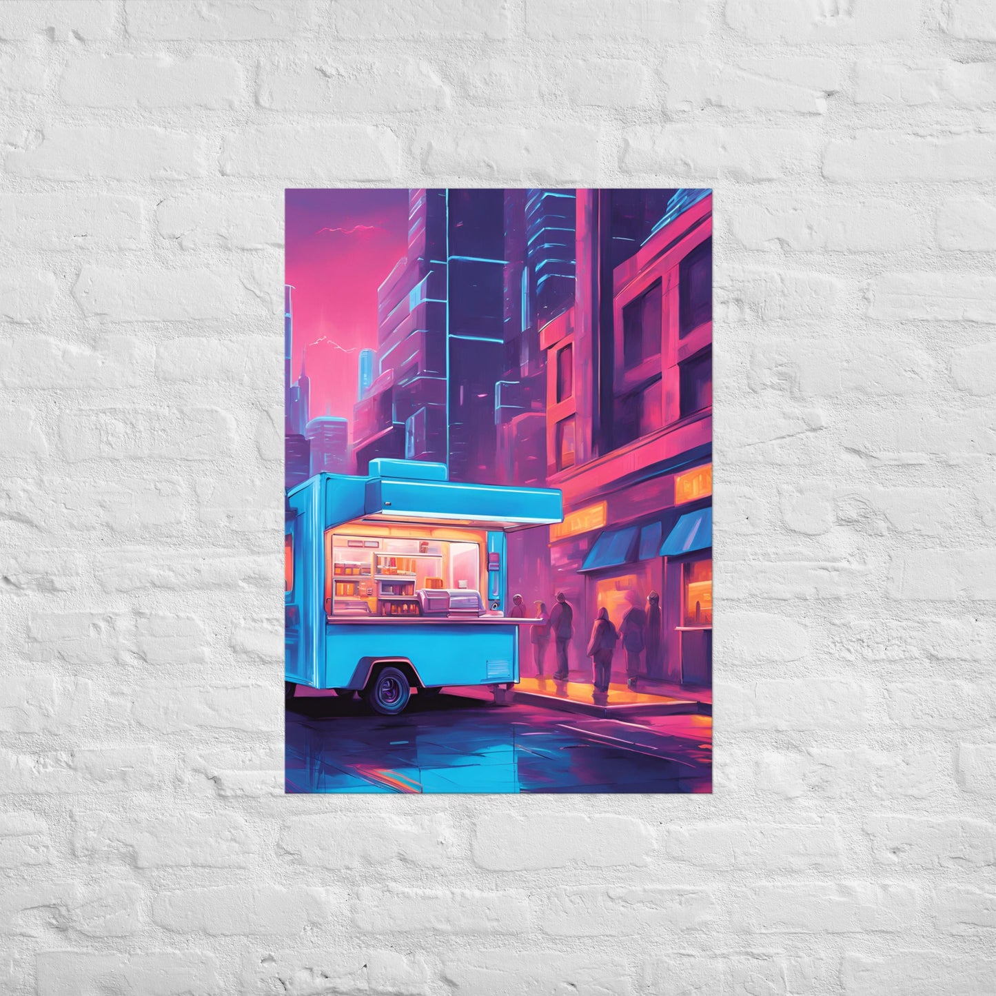 Hacker Snacks Food Truck 7 Matte Paper Poster