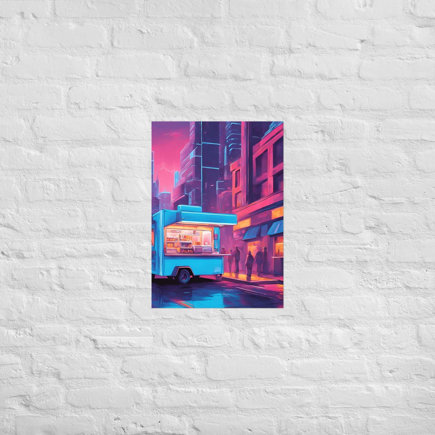 Hacker Snacks Food Truck 7 Matte Paper Poster