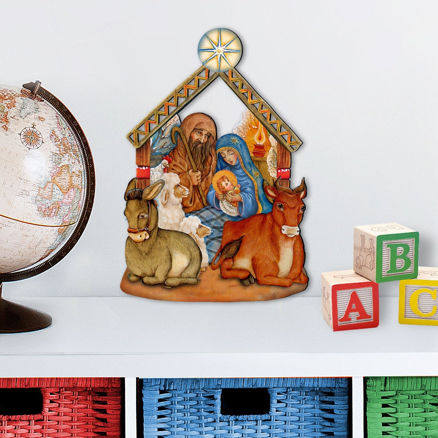 Nativity Christmas Nativity Door Decor by G. DeBrekht - Nativity Holiday Decor - 8114030H
