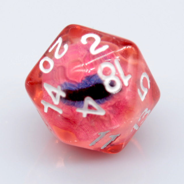 Dragon Eye d20 21.7mm Resin Standard Roll d20 [Red, Green, Blue, Clear, Smoke]