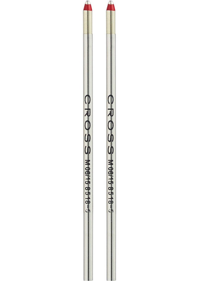 Mini Ballpoint Pen Refill - Red - Medium - Dual Pack