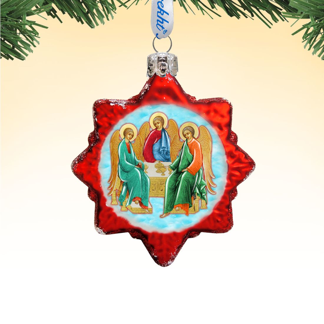 Trinity Mercury Glass Ornament by G. DeBrekht - Nativity Holiday Decor - 772011