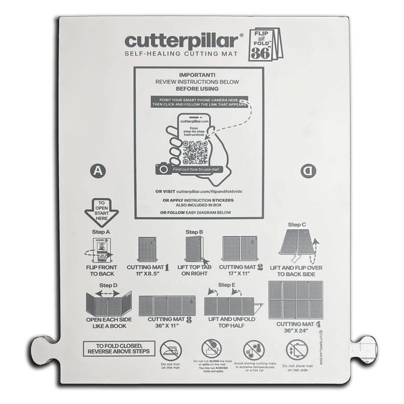 FLIP & FOLD 36 SELF-HEALING CUTTING MAT