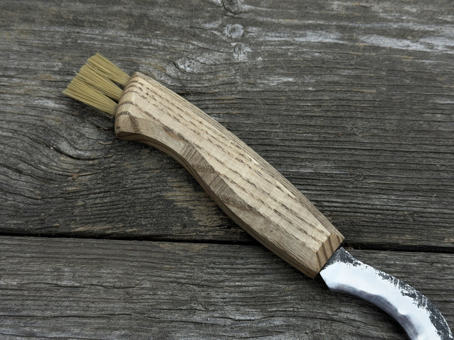 Forged Mushroom Knife with Brush, 6.5 cm (2.56 inches)
