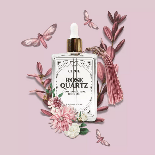 Rose Quartz Gemstone Oil - Face, Body, Hair and Cuticles
