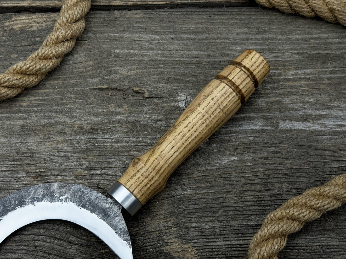 Hand-Forged Athame Ritual Witch Sickle, ⌀ 13 cm (5.12 inches)