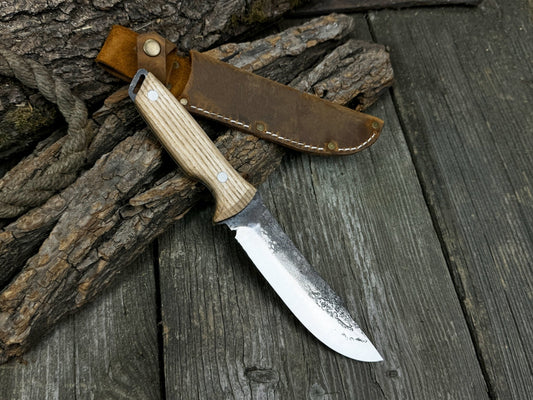 Hand-Forged Bushcraft Knife, 12 cm (4.72 inches)