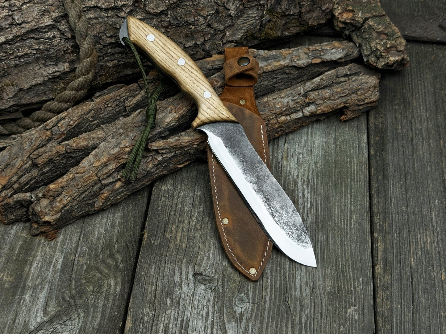 Hand-Forged Bushcraft Knife, 15.5 cm (6.1 inches)