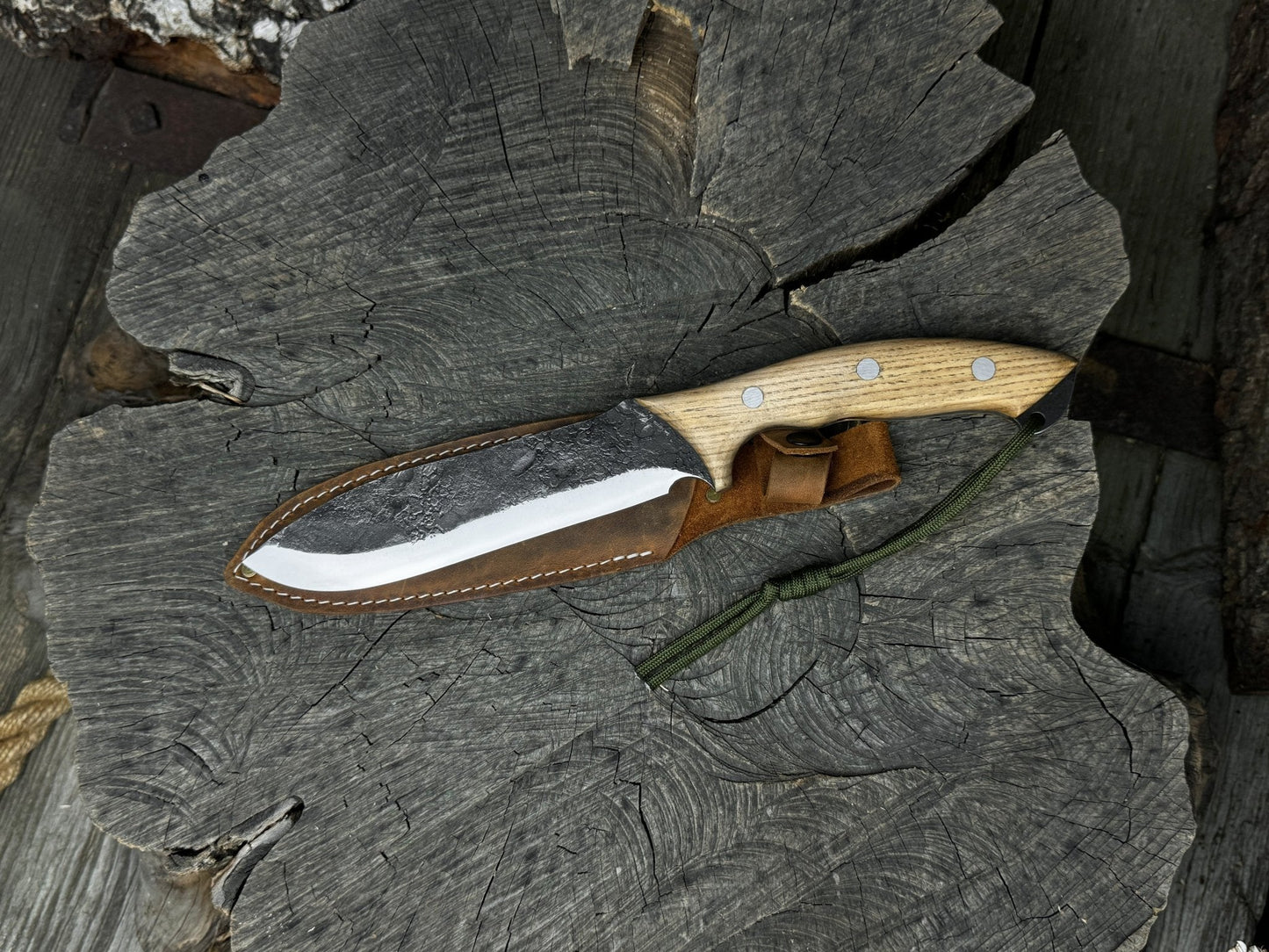 Hand-Forged Bushcraft Knife, 15.5 cm (6.1 inches)